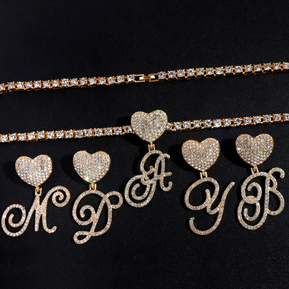 A-Z Tennis Heart Chains