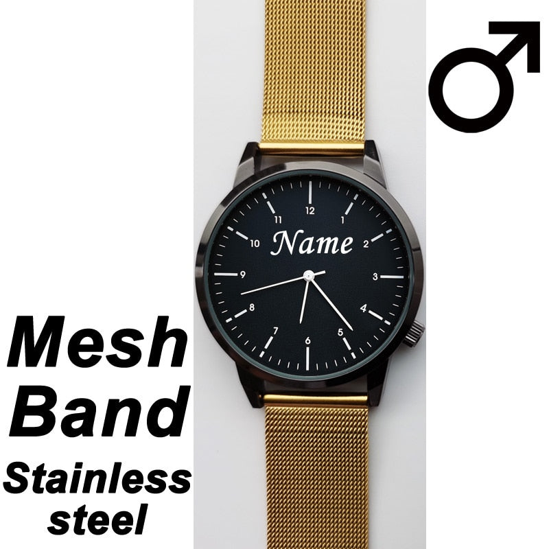 Custom Name Wrist Watches