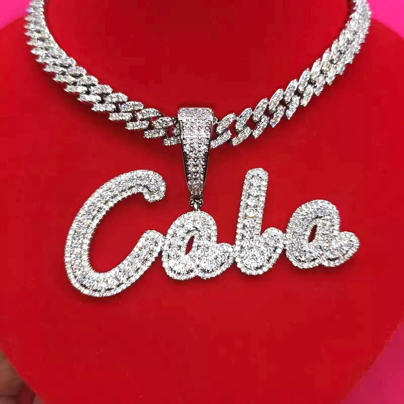 Cuban ChainsGet your name on this gorgeous custom Cuban chain
Metal Type: CopperNecklace Type: Pendant NecklacesMaterial: Cubic ZirconiaChain Type: Link ChainStyle: Hiphop/RockCuban Chains