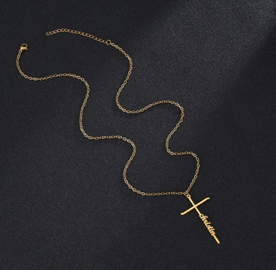 Cross Name Necklaces