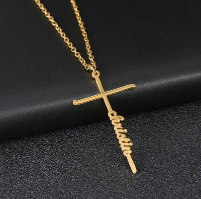 Cross Name Necklaces
