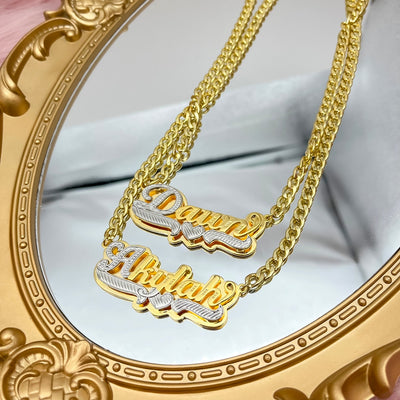 3D Double Plated Necklaces