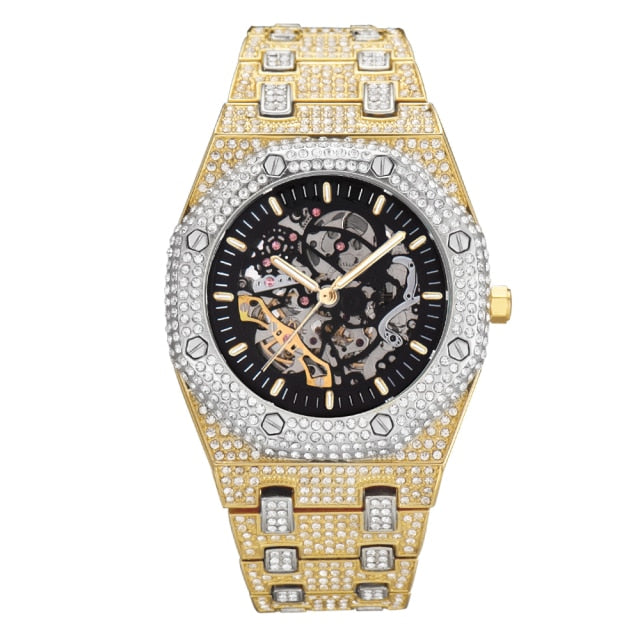 Iced Out Skeleton Watches freeshipping - littybylish